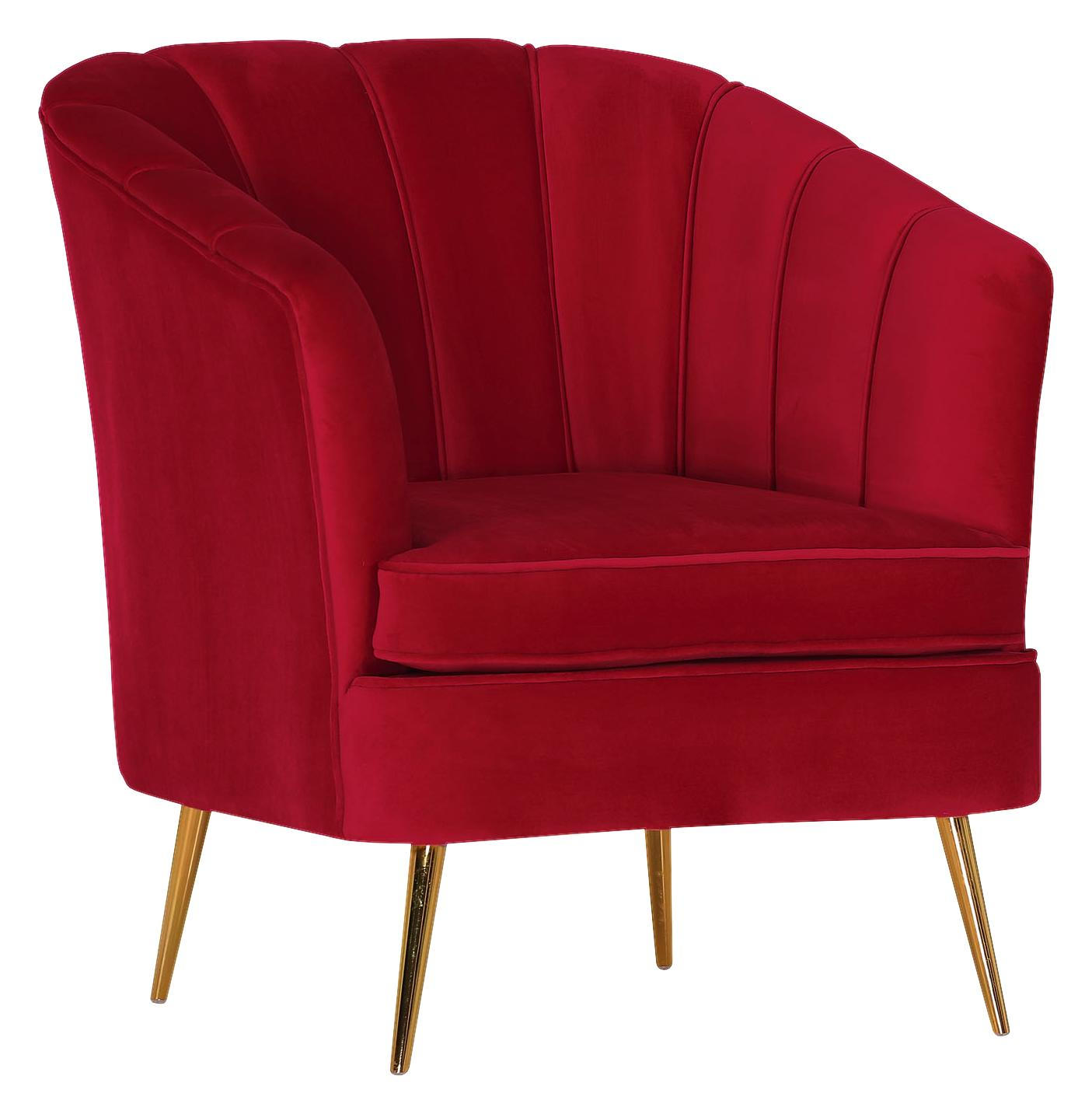 Carryhome SESSEL Samt Rot 