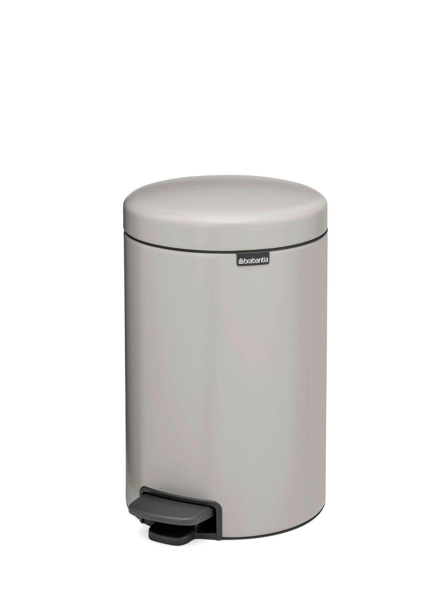 KANTA SA PAPUČICOM  12 l   - svetlosiva/antracit, Osnovno, metal/plastika (25.1/41.1/33.8cm) - Brabantia