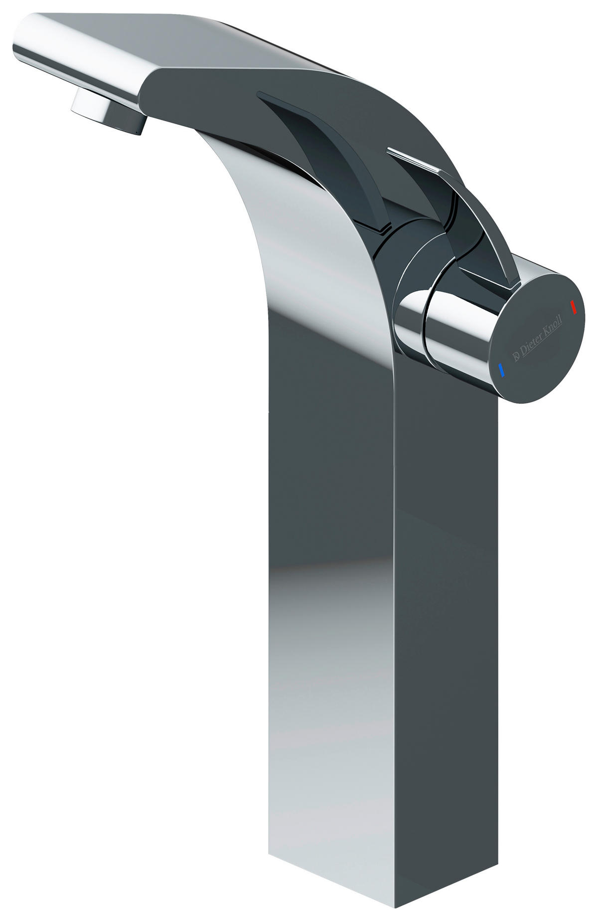 WASCHTISCHARMATUR 23/18/41 cm  - Chromfarben, MODERN, Metall (23/18/41cm) - Dieter Knoll