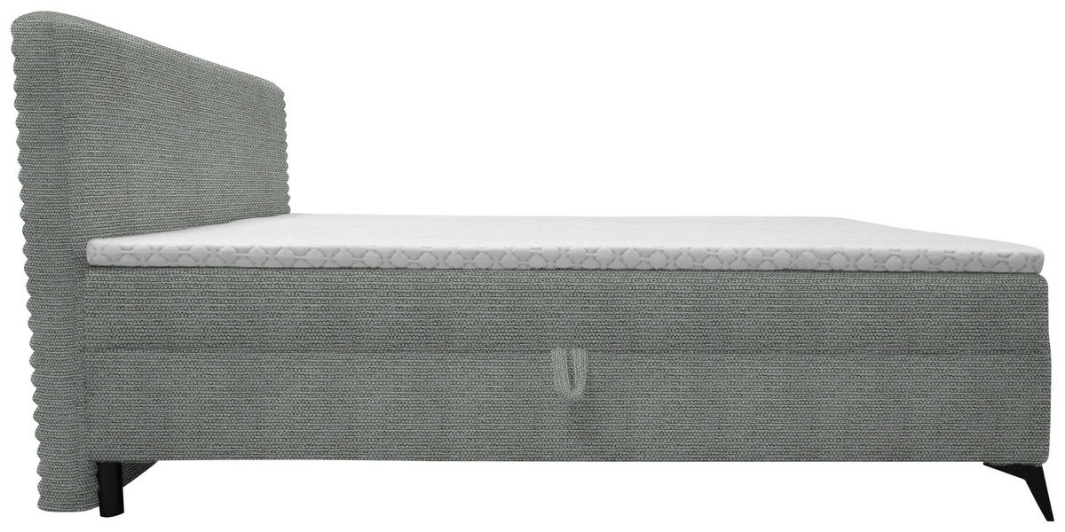 BOXBETT 160/200 cm  in Grau  - Schwarz/Grau, Design, Holz/Holzwerkstoff (160/200cm) - Xora