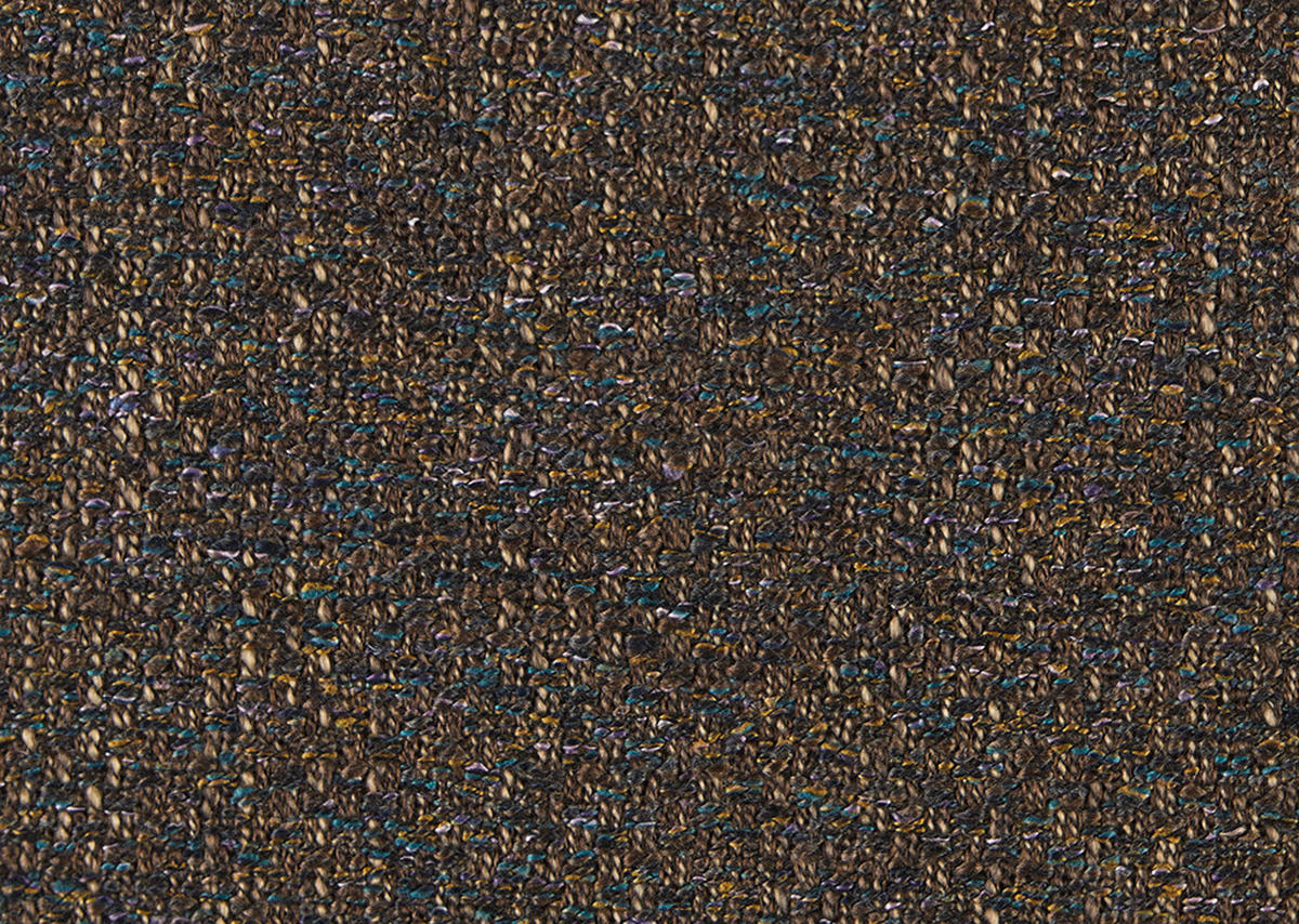 ECKSOFA in Webstoff Dunkelbraun  - Dunkelbraun/Schwarz, Design, Textil/Metall (223/290cm) - Moderano