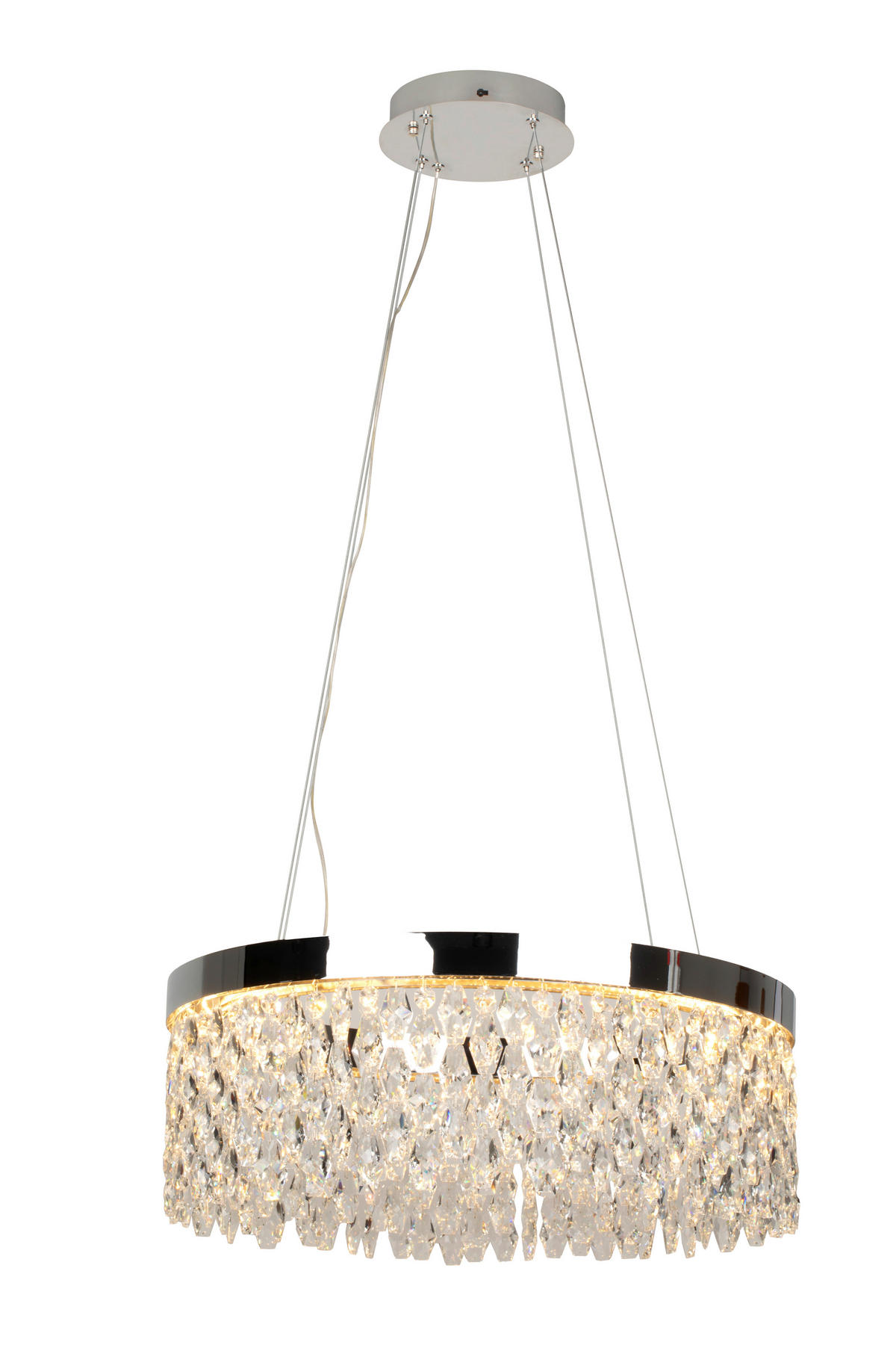 LED-HÄNGELEUCHTE 60/150 cm  - Transparent, LIFESTYLE, Glas/Metall (60/150cm) - Glandor