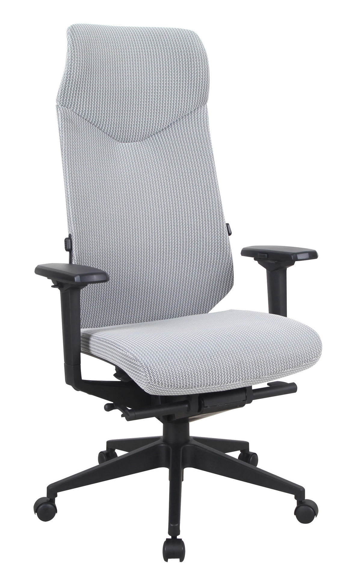 GAMING STOL kovina, umetna masa, tekstil siva  - črna/siva, Trendi, kovina/umetna masa (72/125-132/58cm) - Xora