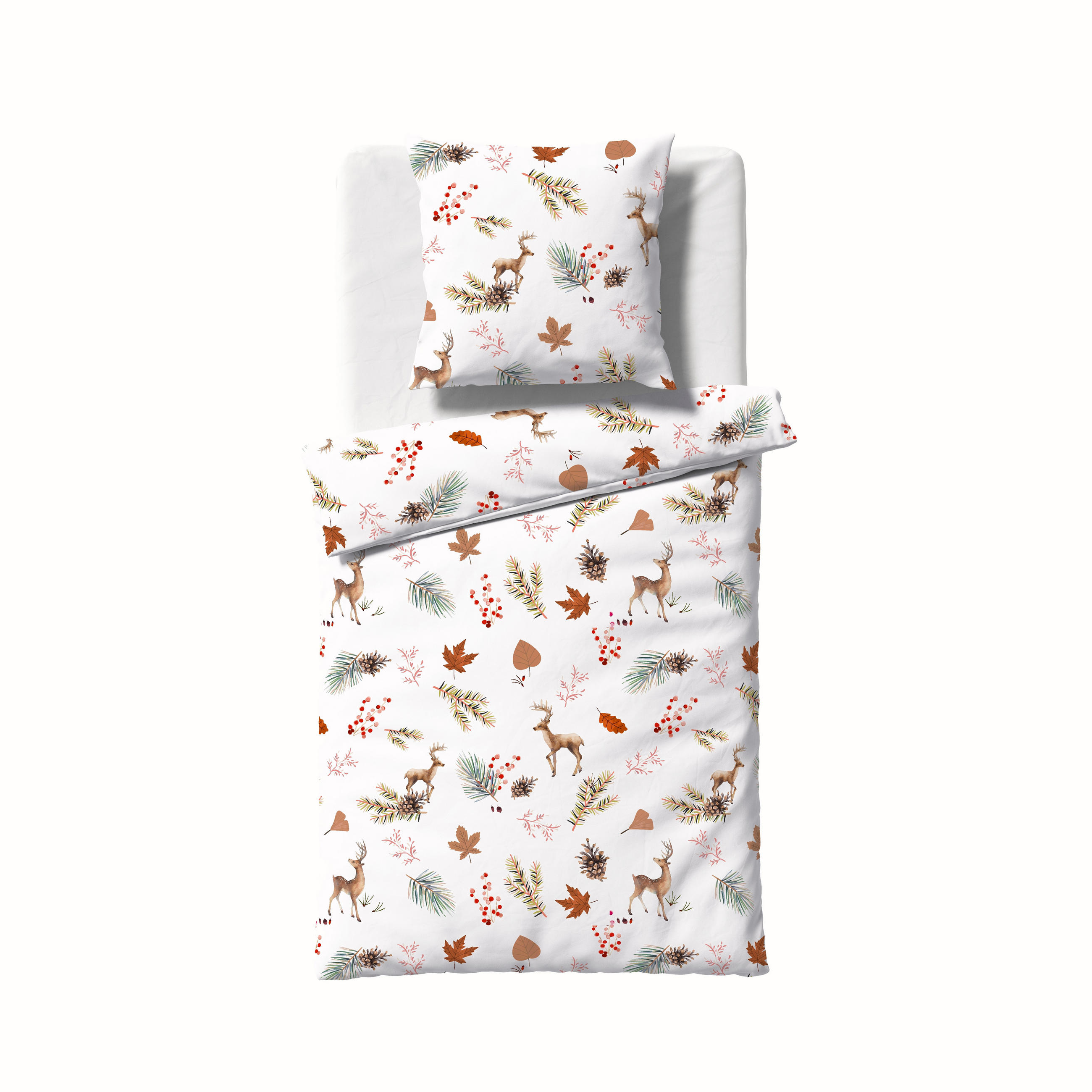 BETTWÄSCHE Aspen Biber 155/200 cm - Braun, Basics, Textil (155/200cm) - Fleuresse