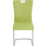 SCHWINGSTUHL Lederlook Edelstahlfarben, Limette - Edelstahlfarben/Limette, Design, Textil/Metall (46/98/53cm) - Dieter Knoll