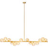 HÄNGELEUCHTE SCALA BALLS   - Champagner/Goldfarben, Design, Glas/Metall (155/135/28cm) - Kare-Design