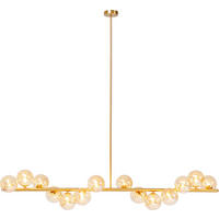 HÄNGELEUCHTE SCALA BALLS   - Champagner/Goldfarben, Design, Glas/Metall (155/135/28cm) - Kare-Design