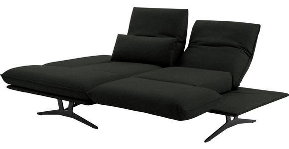 ECKSOFA in Echtleder Dunkelgrün 130/210 cm - Dunkelgrün/Gelb, Design, Leder/Metall (130/210cm) - Dieter Knoll