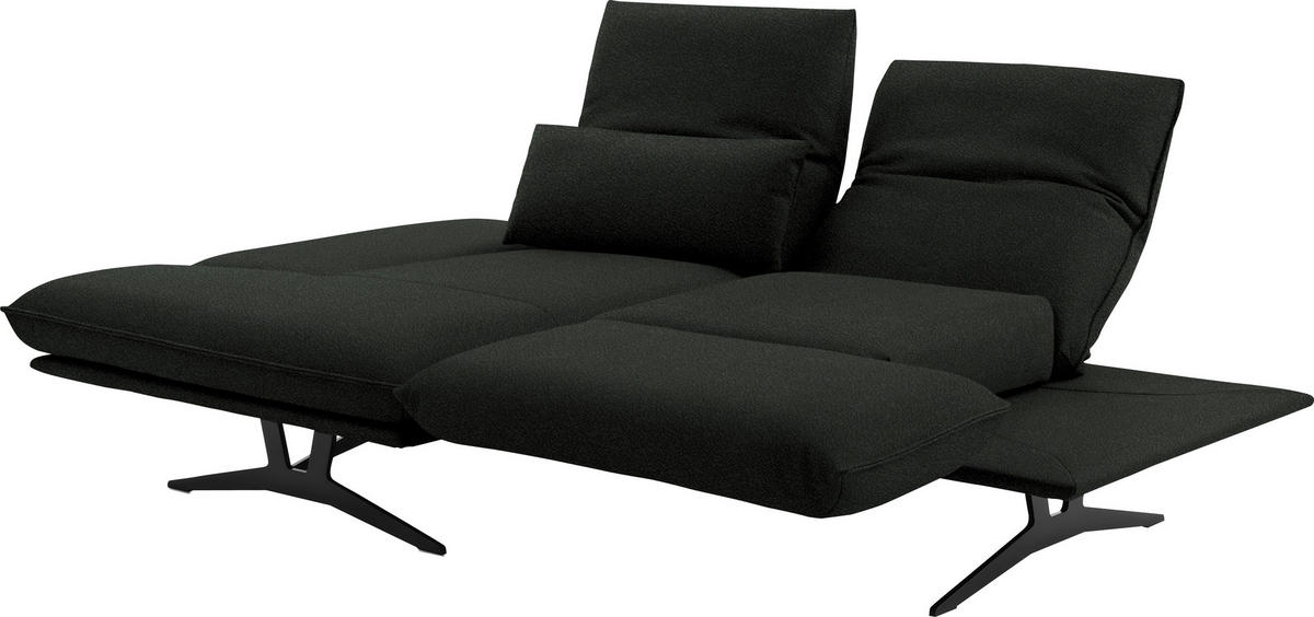 ECKSOFA  in Echtleder Dunkelgrün  130/210 cm  - Dunkelgrün/Gelb, Design, Leder/Metall (130/210cm) - Dieter Knoll