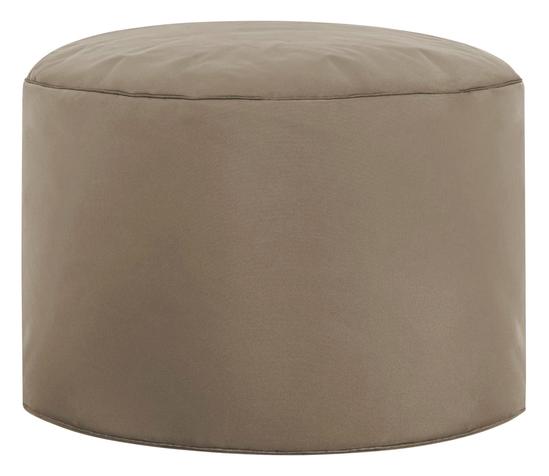 Pouf in Textil Braun