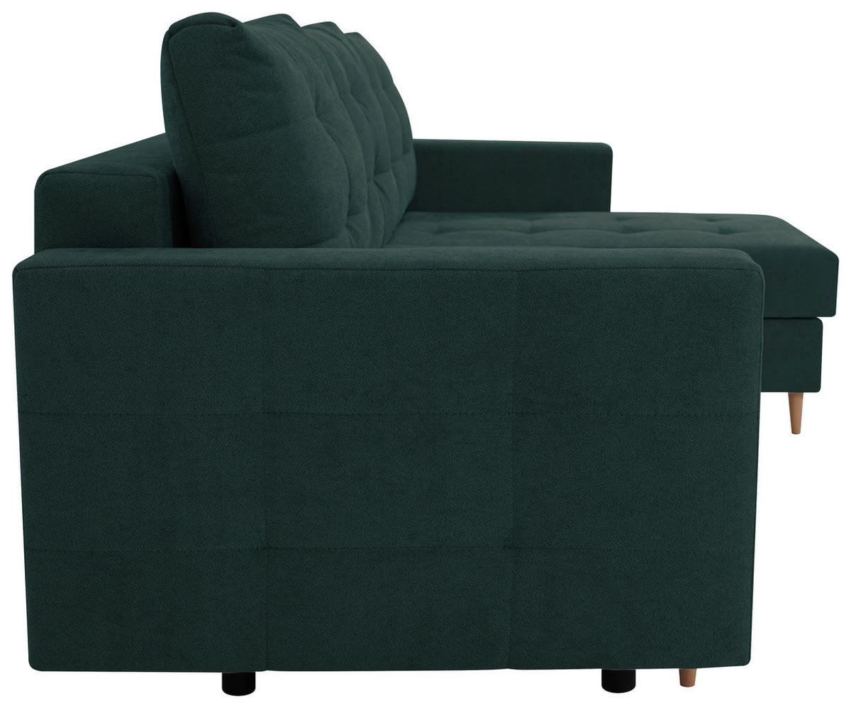 ECKSOFA Petrol  - Petrol, Design, Textil (232/141cm) - MID.YOU