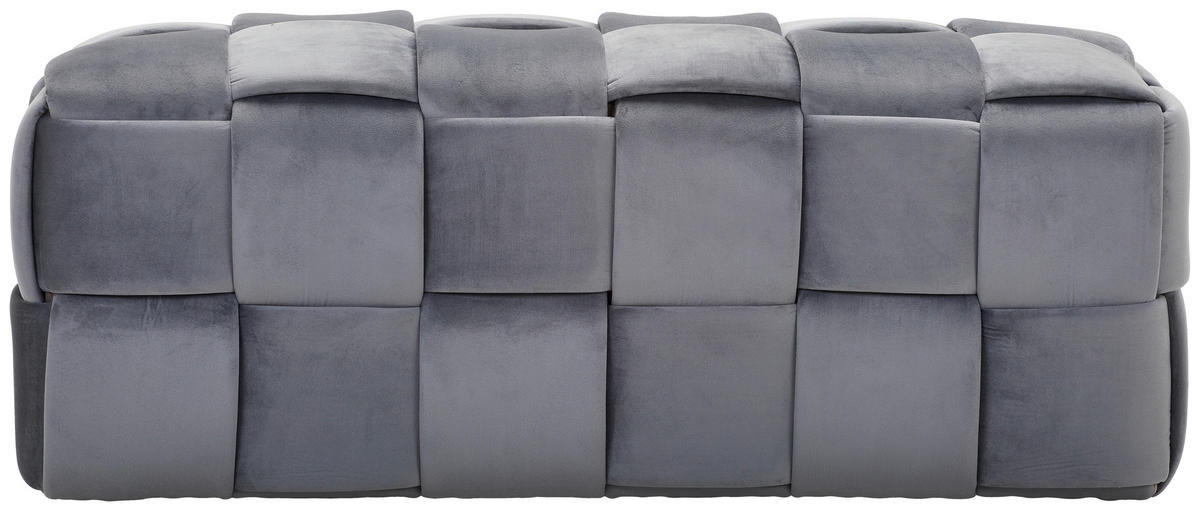 SITZBANK Textil Dunkelgrau  - Dunkelgrau, Trend, Textil (108/43/44cm) - Xora
