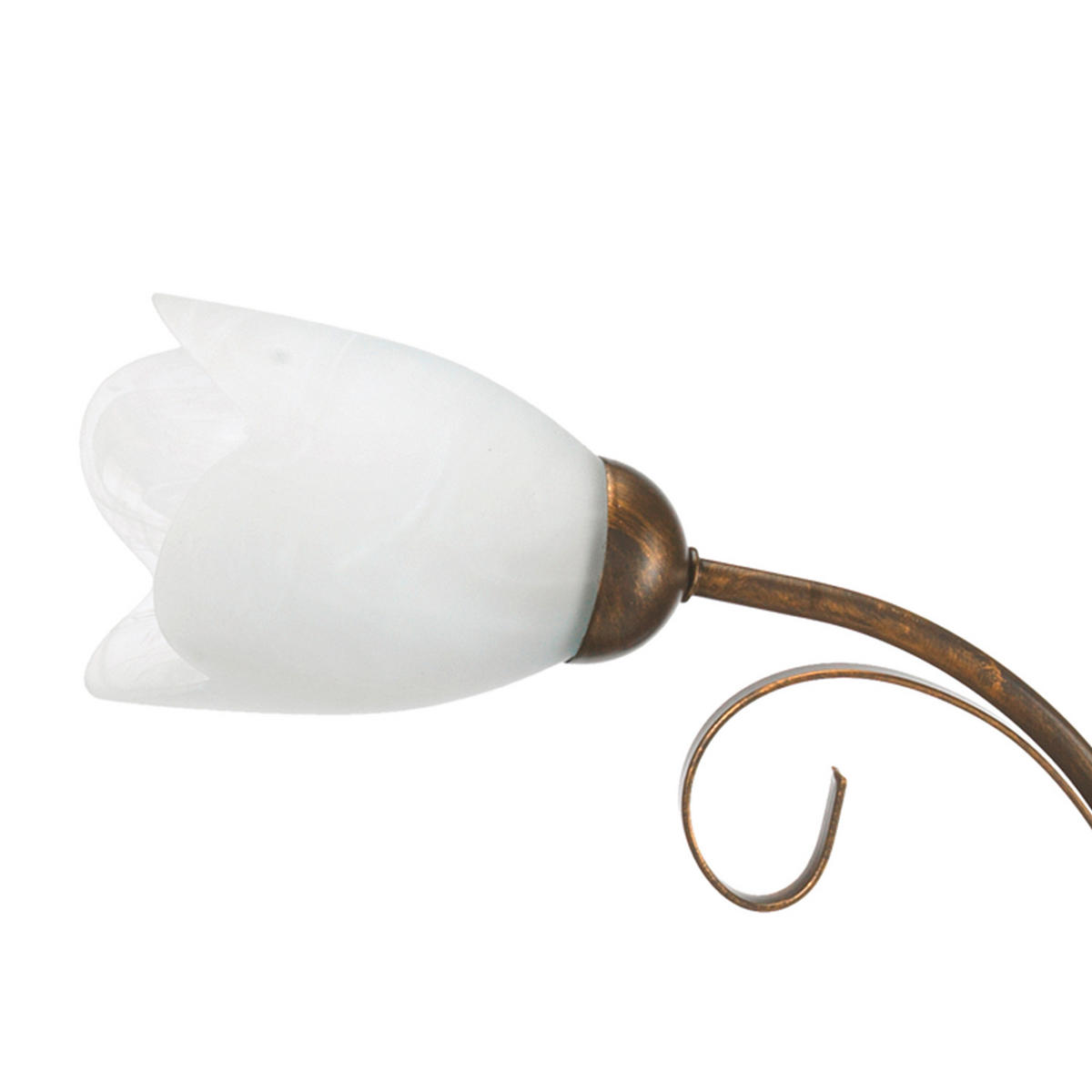 DECKENLEUCHTE 4623 ODINO 60/15 cm   - Bronzefarben, KONVENTIONELL, Glas/Metall (60/15cm)