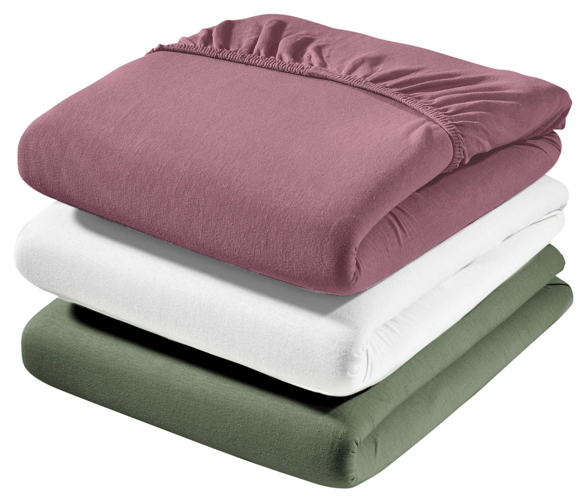 SPANNBETTTUCH Jersey  - Weiß, Textil (100/220/30cm) - Dieter Knoll