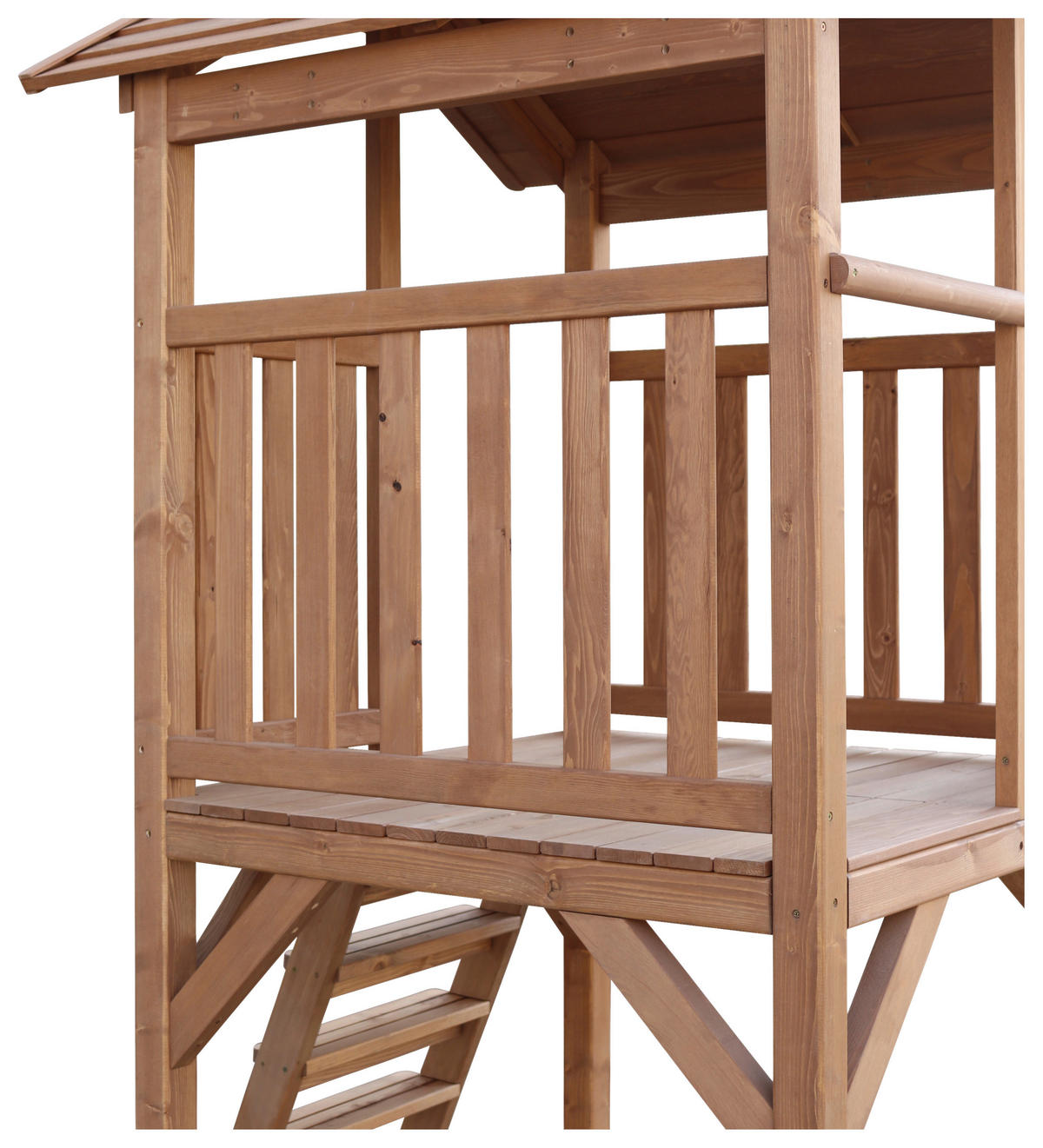 SPIELTURM 283,6/241,9/349 cm  - Weiss/Braun, Konventionell, Holz/Kunststoff (283,6/241,9/349cm)