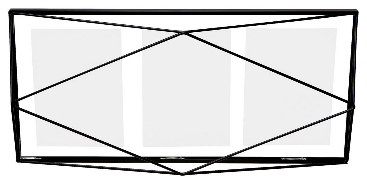 COLLAGEN-BILDERRAHMEN 22,9/8,3/48,3 cm  - Schwarz, Design, Glas/Metall (22,9/8,3/48,3cm) - Umbra