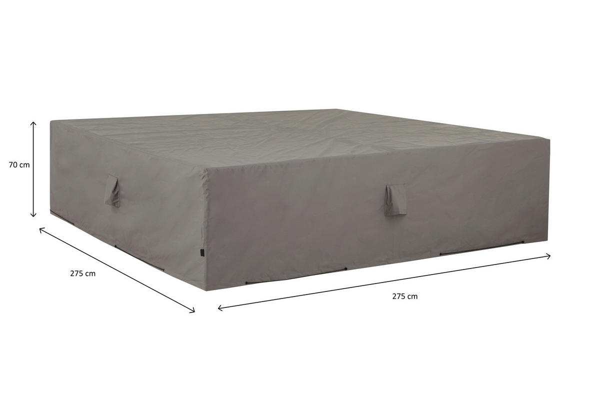 SCHUTZHÜLLE  - Grau, Basics, Kunststoff (275/275/70cm)