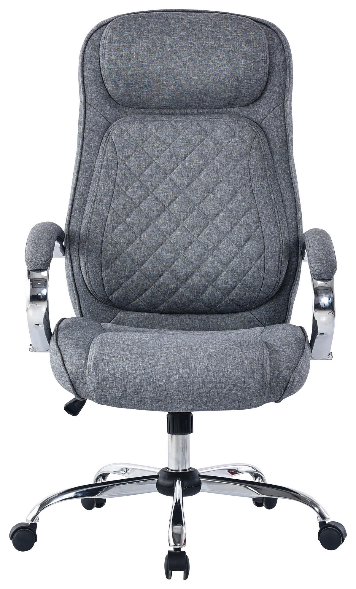 DIREKTORSKA STOLICA  siva, boja hroma   - boja hroma/siva, Konvencionalno, metal/tekstil (66/119-128/70cm) - Cantus