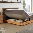BOXSPRINGBETT 160/200 cm  in Braun, Eichefarben  - Eichefarben/Schwarz, KONVENTIONELL, Holz/Holzwerkstoff (160/200cm) - Valnatura