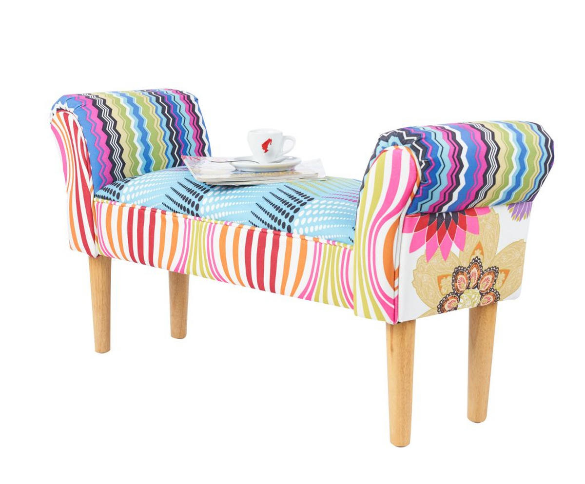 KLOP BREZ NASLONA, les, tekstil večbarvno  - večbarvno, Design, tekstil/les (102/51/31cm) - Landscape