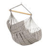 HÄNGESESSEL comfort outdoor 110/160/180 cm  - Hellgrau/Weiß, KONVENTIONELL, Holz/Textil (110/160/180cm) - La Siesta