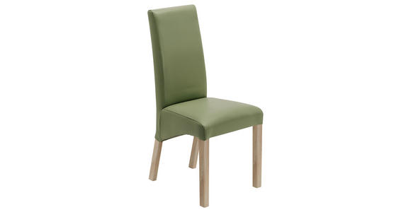 STUHL  in Lederlook Textil  - Dunkelgrün/Sonoma Eiche, KONVENTIONELL, Holz/Textil (47/102/57cm) - Carryhome