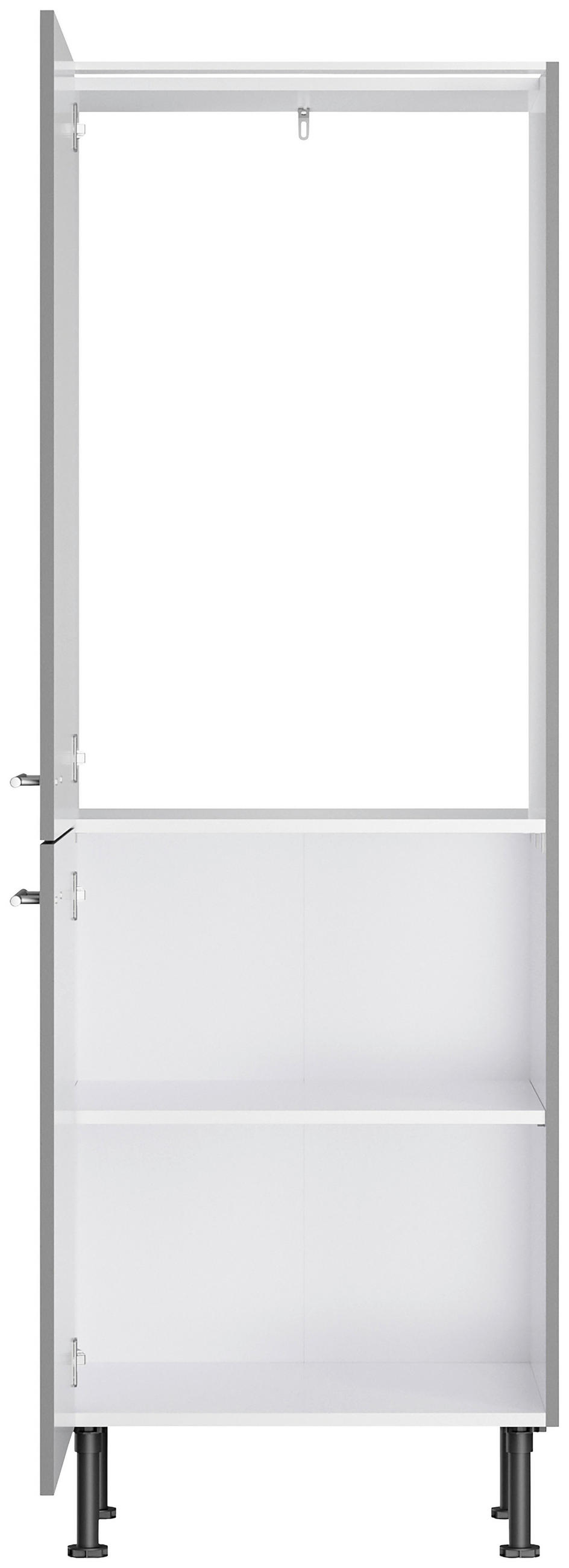KÜCHENLEERBLOCK 270 cm   in Grau  - Edelstahlfarben/Anthrazit, Basics, Holzwerkstoff/Metall (270cm) - Optifit
