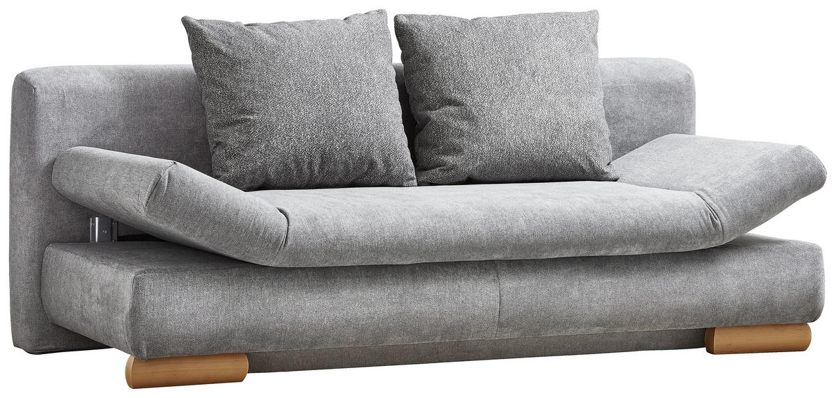 SOFA LEŽAJ siva  - siva, Dizajnerski, tekstil/drvo (200/87/93cm) - Venda