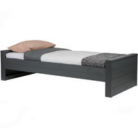 BETT 90/200 cm  in Dunkelgrau  - Dunkelgrau, Design, Holz (90/200cm) - Livetastic