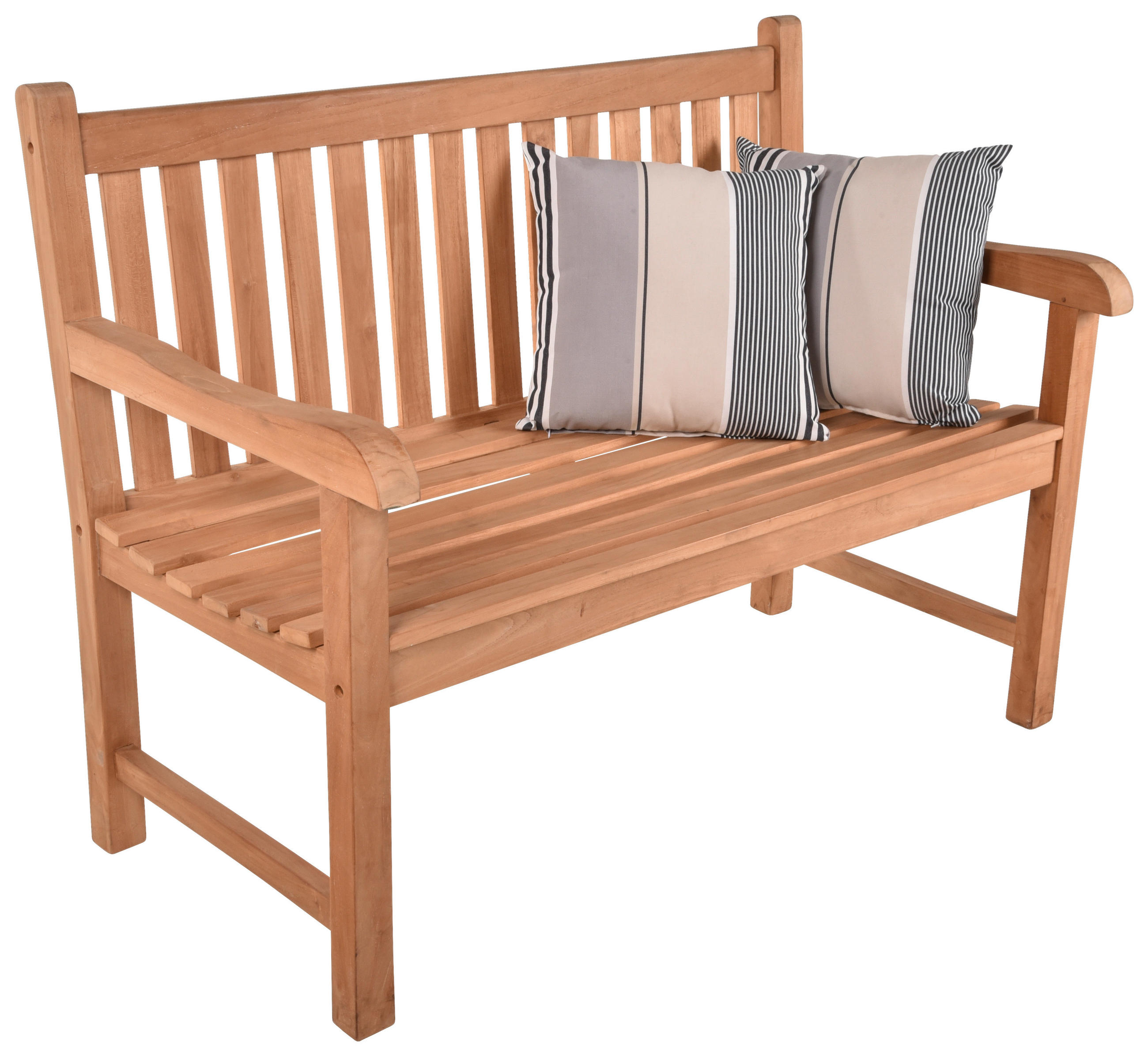 GARTENBANK 122/93/63 cm Teakholz   - Hellbraun, MODERN, Holz (122/93/63cm) - Gardenson