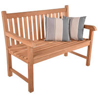 GARTENBANK 122/93/63 cm Teakholz   - Hellbraun, MODERN, Holz (122/93/63cm) - Gardenson