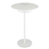 AKKU-TISCHLEUCHTE - Weiss, Design, Kunststoff/Metall (18/30cm) - Globo