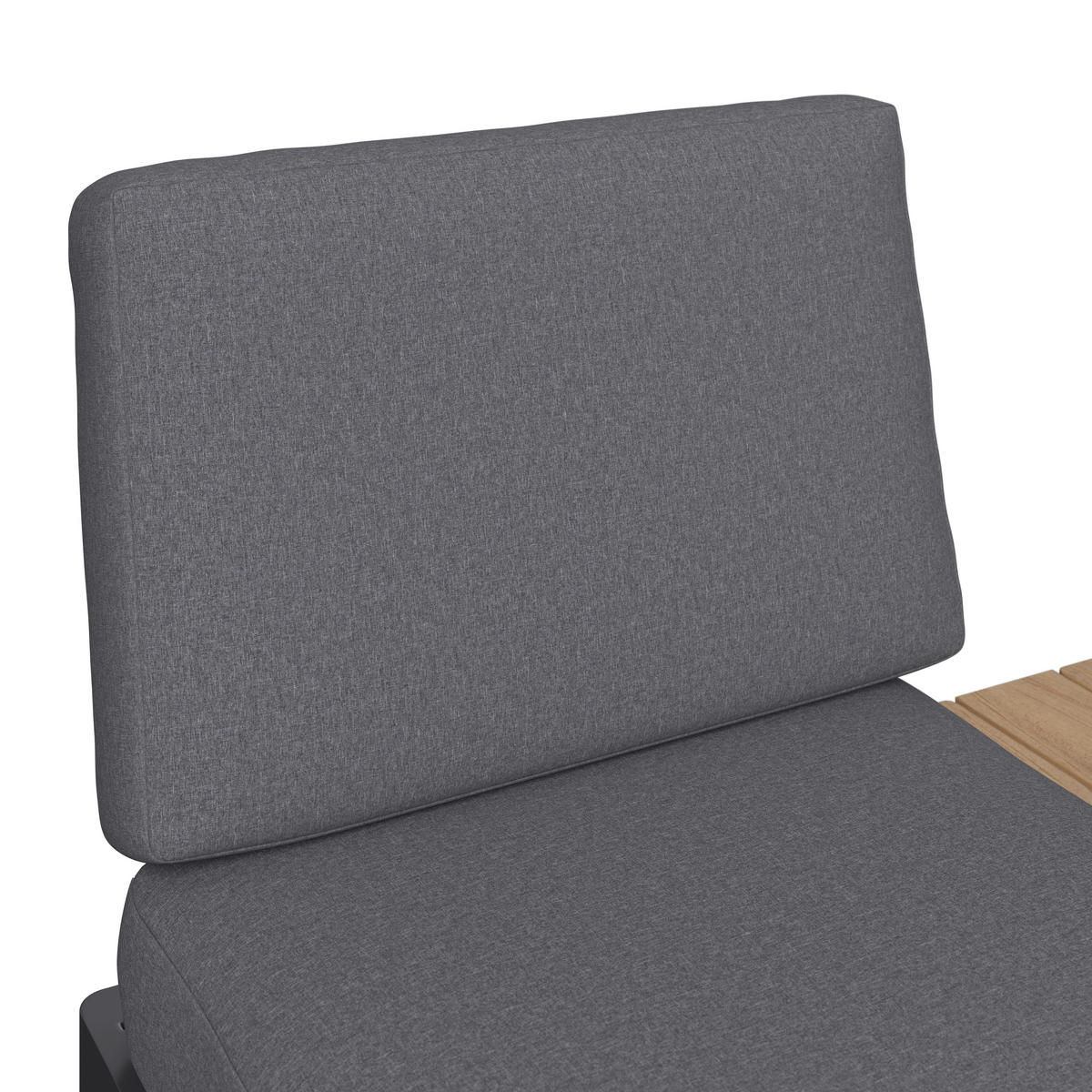 LOUNGEGARNITUR 4-teilig   Eisen  - Dunkelgrau/Naturfarben, MODERN, Kunststoff/Textil - Ambia Garden