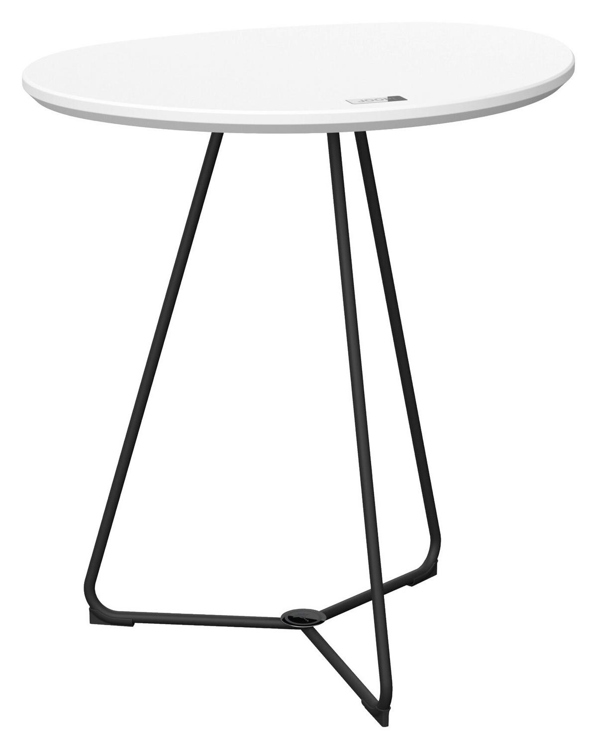 PRÍRUČNÝ STOLÍK, čierna, biela - čierna/biela, Design, kov/kompozitné drevo (47,5/35,7/51cm) - Joop!