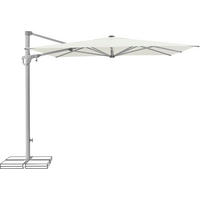 AMPELSCHIRM 250 cm  - Silberfarben/Naturfarben, KONVENTIONELL, Textil/Metall (250/250cm) - Suncomfort by Glatz