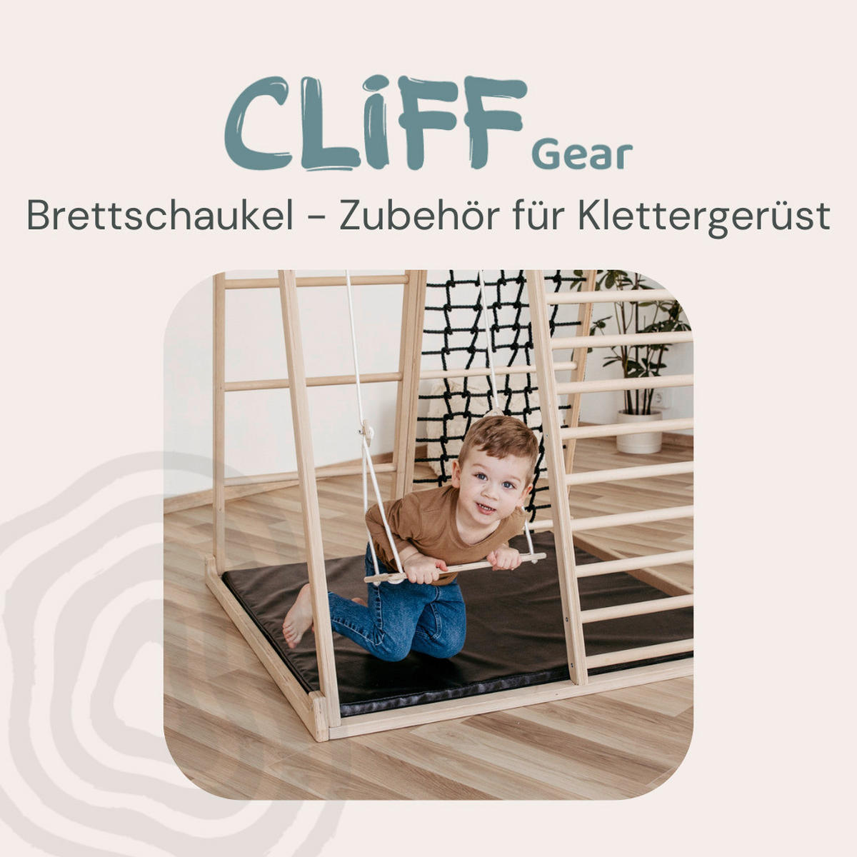 KLETTERGERÜST ZUBEHÖR - Birkefarben, Basics, Holz (39/20cm) - CLIFF