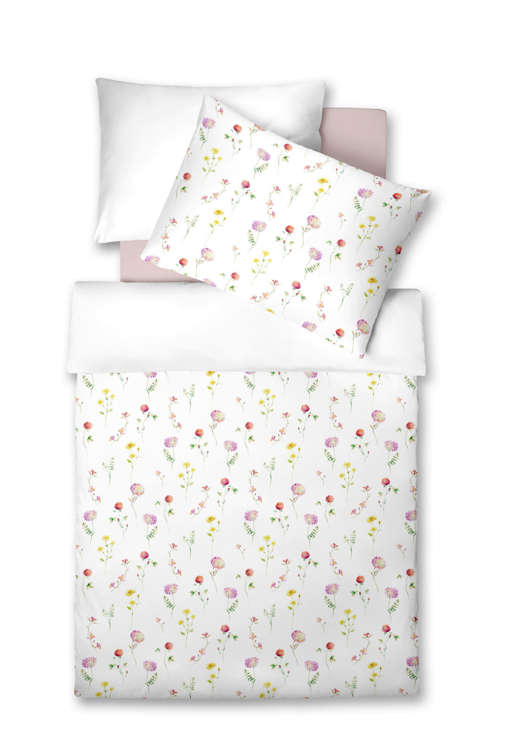 ÁGYNEMŰHUZAT-GARNITÚRA 140/200 cm  - olívazöld/világossárga, Basics, textil (140/200cm) - Fleuresse