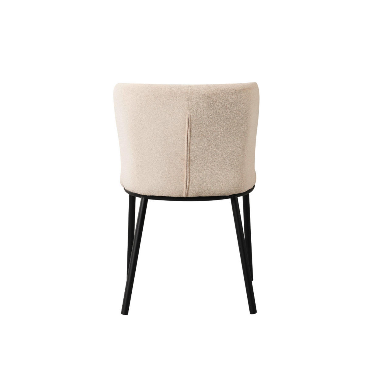 SADA ŽIDLÍ 2 kusy - bílá/černá, Moderní, kov/textil (52/80/44cm) - MID.YOU