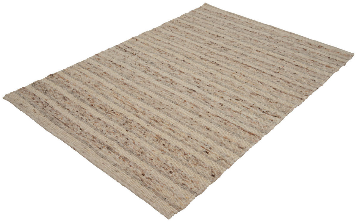 HANDWEBTEPPICH 200/290 cm Nova Creme  - Creme, KONVENTIONELL, Textil (200/290cm) - Linea Natura