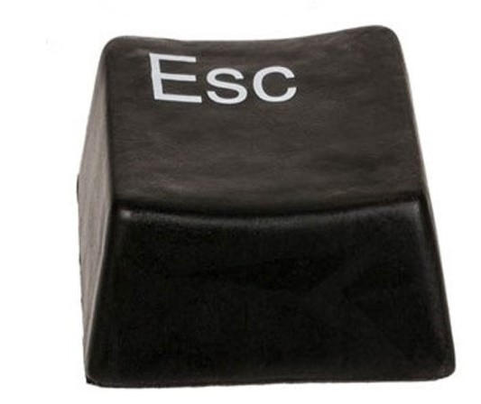 Stressboll - svart, Basics, plast (6,6/2,8/6,6cm)