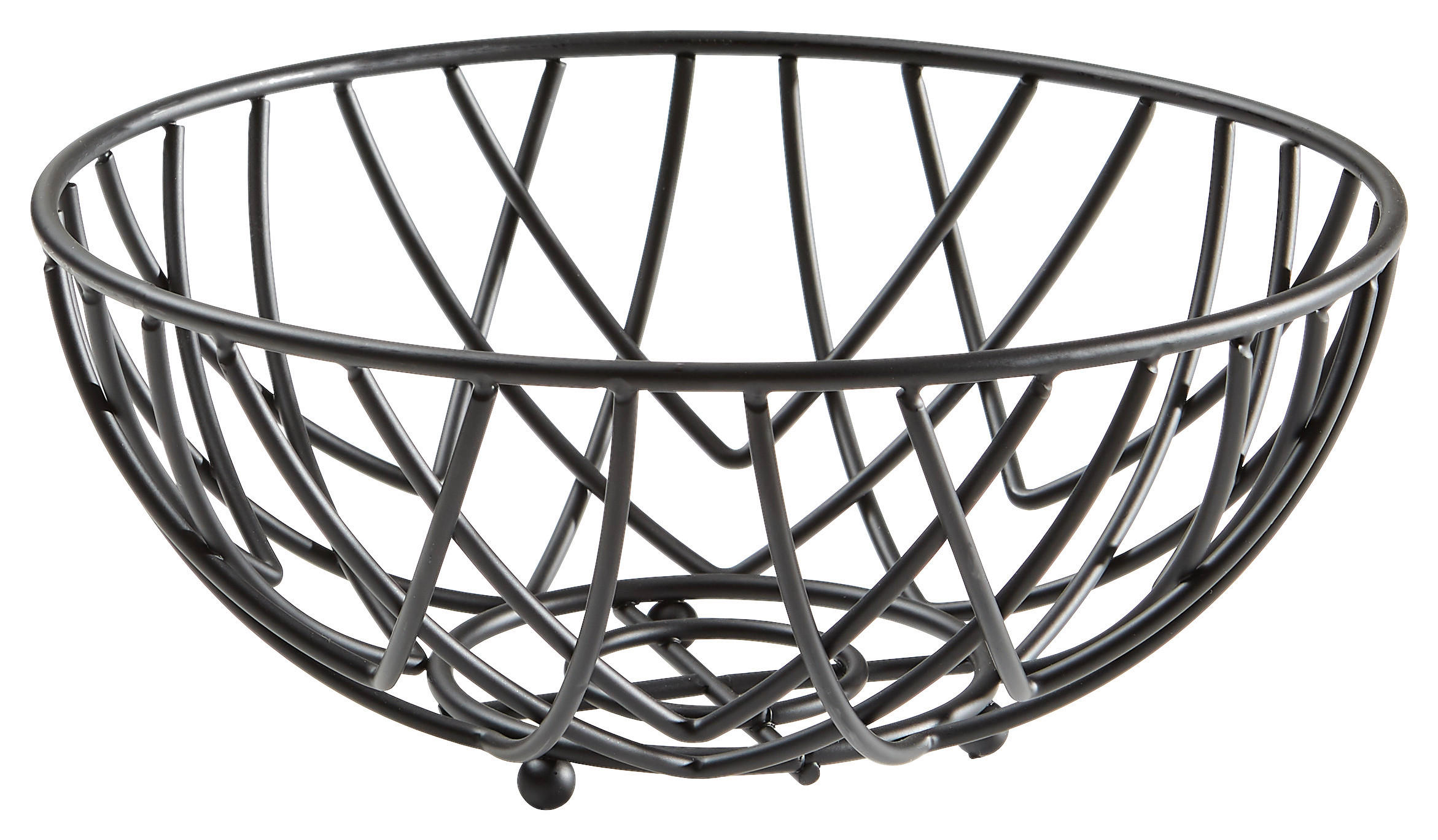 OBSTKORB  - Schwarz, Basics, Metall (30/13cm) - Justinus