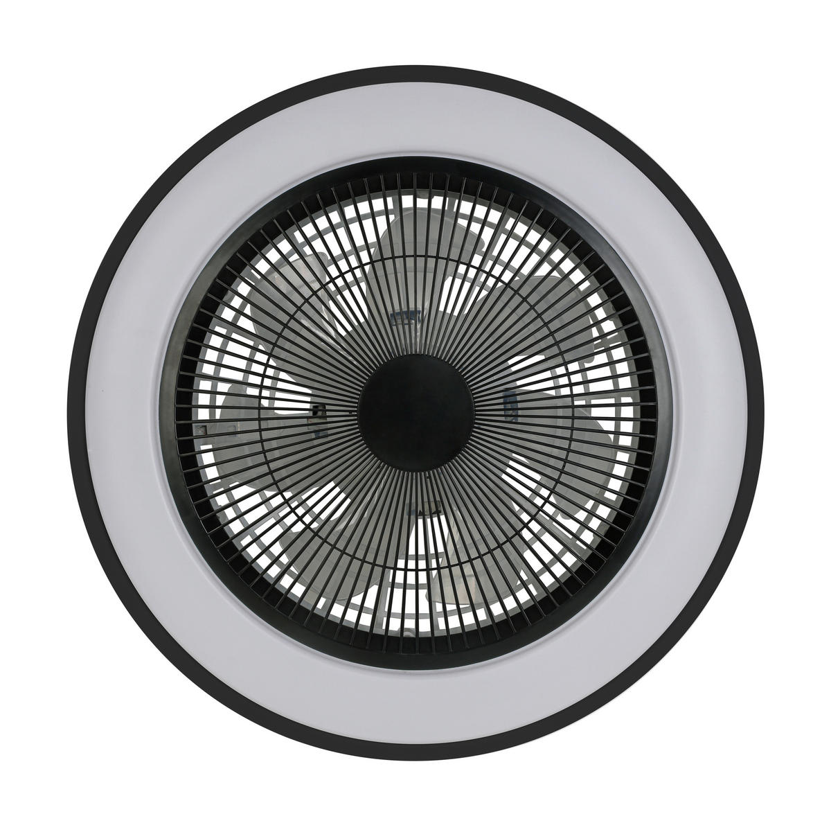 DECKENVENTILATOR - Schwarz/Weiß, Trend, Kunststoff/Metall (58/14,5cm) - Mican