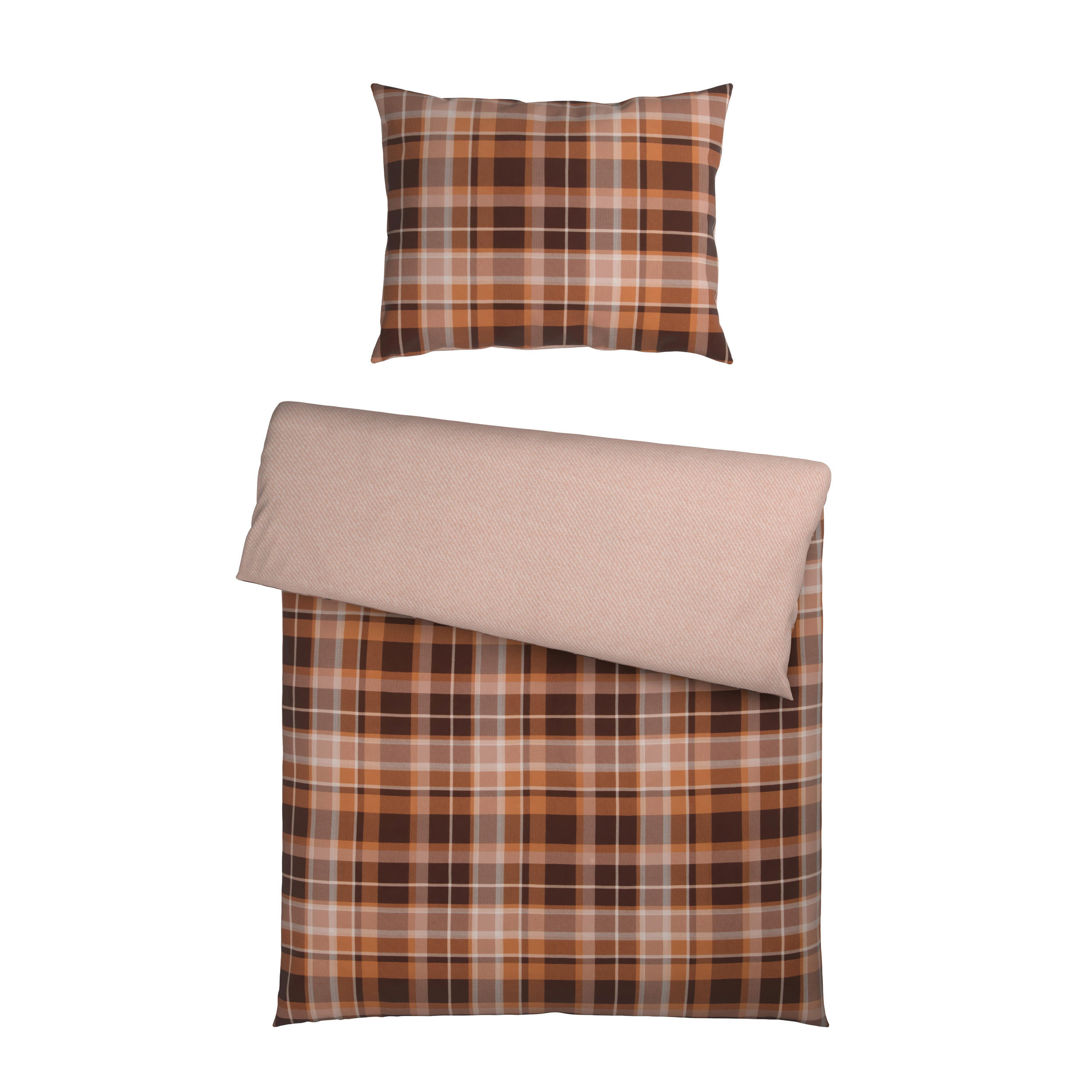 BETTWÄSCHE 6-teilig S. OLIVER Flanell 140/200 cm  - Beige/Braun, Basics, Textil (140/200cm) - S. Oliver