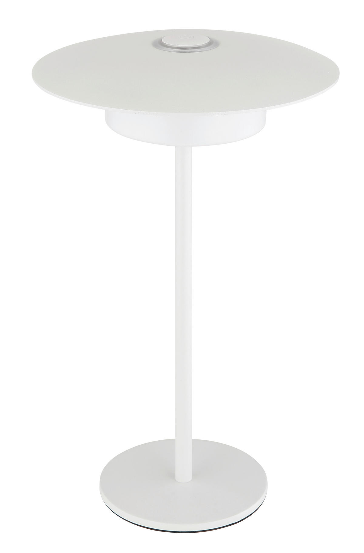 AKKU-TISCHLEUCHTE - Weiss, Design, Kunststoff/Metall (18/30cm) - Globo