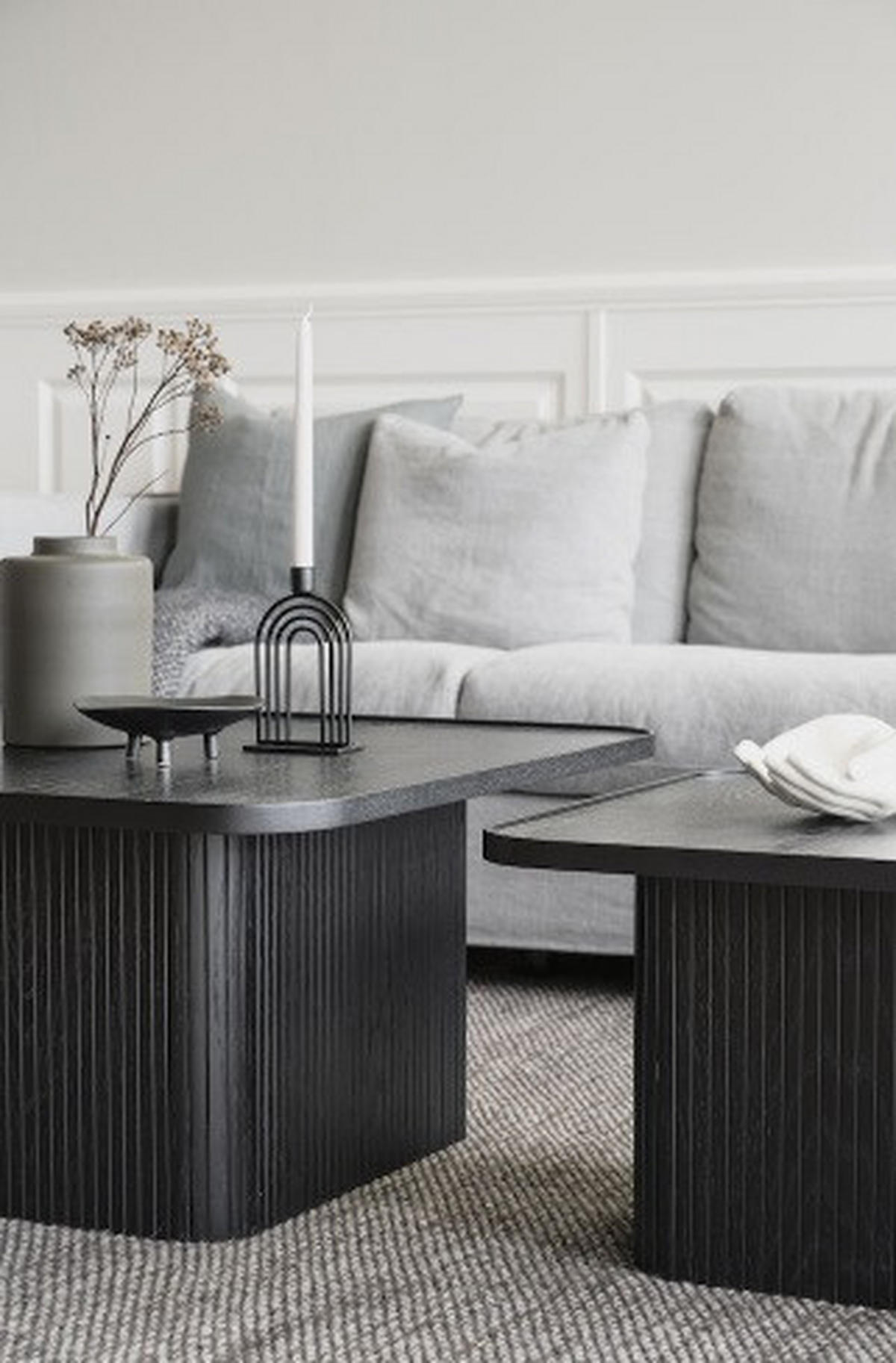 SOFFBORD i trä 80/80/40 cm  - svart, Klassisk, trä (80/80/40cm) - Rowico