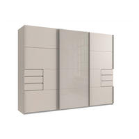 SCHIEBETÜRENSCHRANK 270/210/64 cm Kaschmir  - Kaschmir, Modern, Glas/Holzwerkstoff (270/210/64cm) - P & B