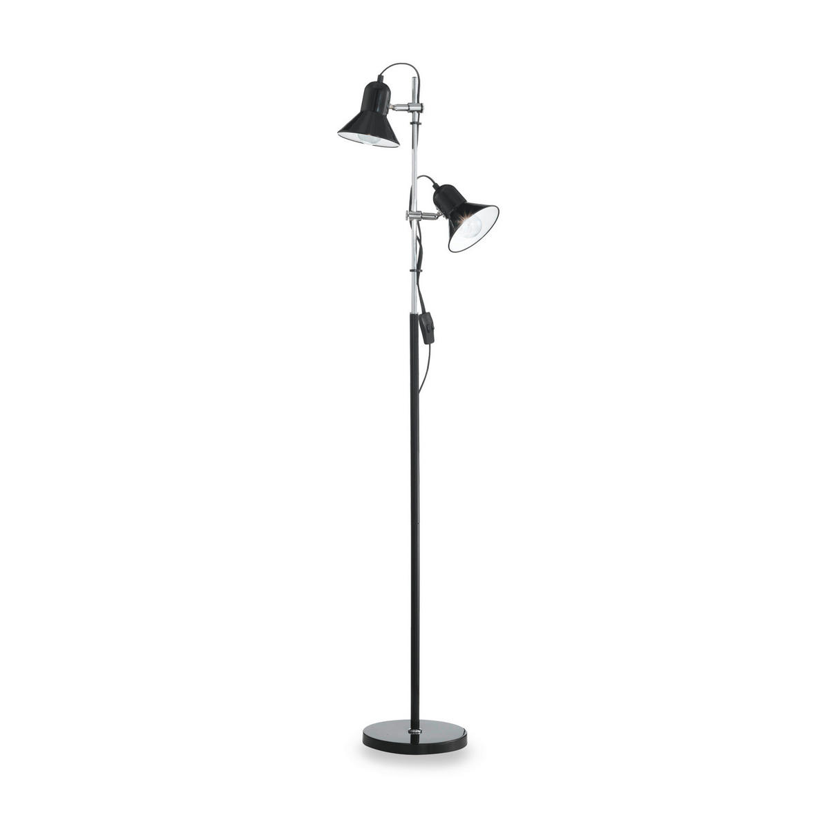 TISCHLEUCHTE Polly 22/154 cm   - Schwarz, KONVENTIONELL, Metall (22/154cm) - Ideal Lux