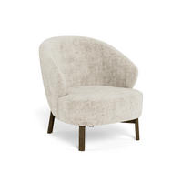 SESSEL in Chenille Braun, Beige  - Beige/Braun, MODERN, Holz/Textil (75,5/78/78cm) - Livetastic