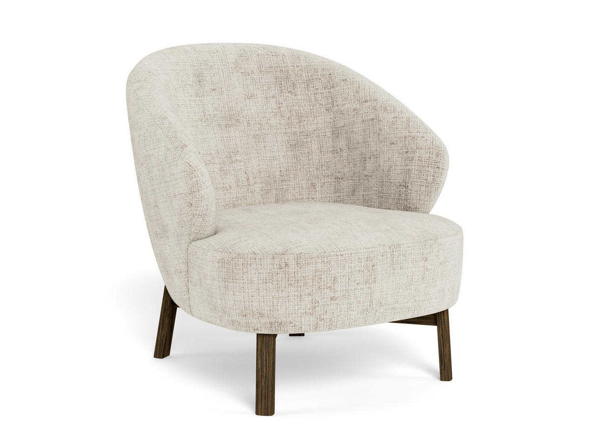 SESSEL in Chenille Braun, Beige  - Beige/Braun, MODERN, Holz/Textil (75,5/78/78cm) - Livetastic