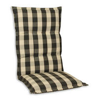 SESSELAUFLAGE Karo  - Beige/Grau, Basics, Textil (50/9/120cm)